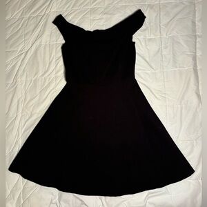 Lulu’s Black Off the shoulder mini dress, size S